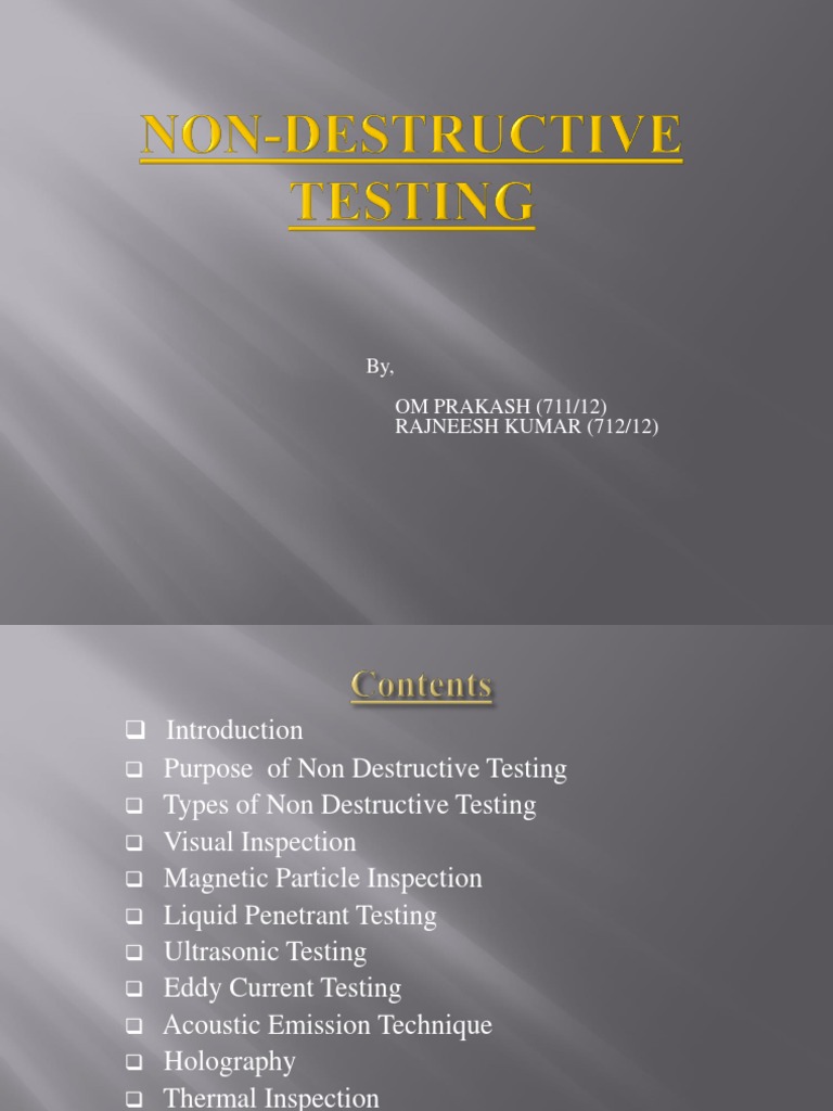 Non Destructive Testing | PDF | Inductor | Magnetism