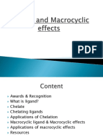 Chelate and Macrocyclic Effects