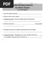 Guided Reading Questions - Winter Dreams by F. Scott Fitzgerald PDF