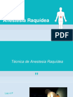Anestesia Raquidea