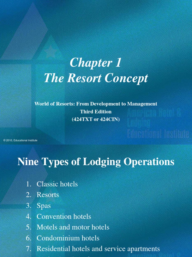 The Resort Concept: World of Resorts: From Development To Management ...