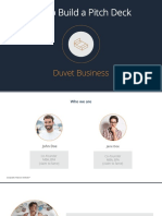 How To Build A Pitch Deck: Duvet Business