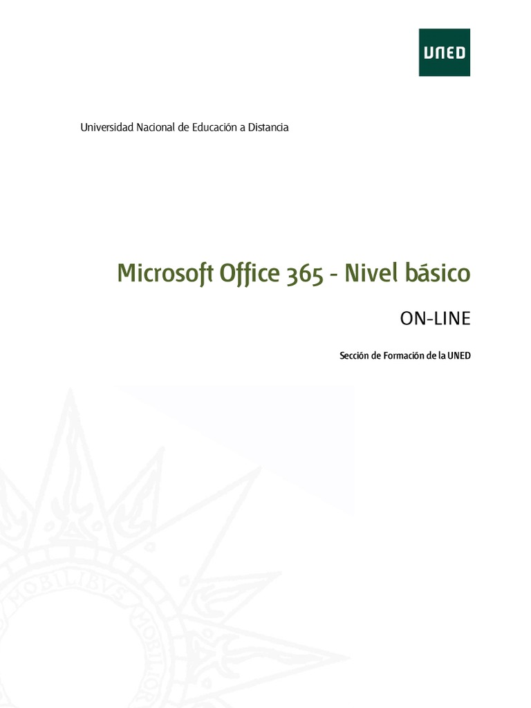 Manual de Office 365 para UNED | PDF | Microsoft Office | Archivo de ...