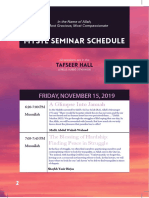 Seminar 2019 Schedule