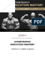 Hypertrophy Execution Mastery - Module 1 Workouts - Chest Back