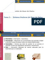 SGBD y gestión de bases de datos