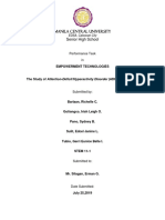 MANILA Central university study ADHD students performance