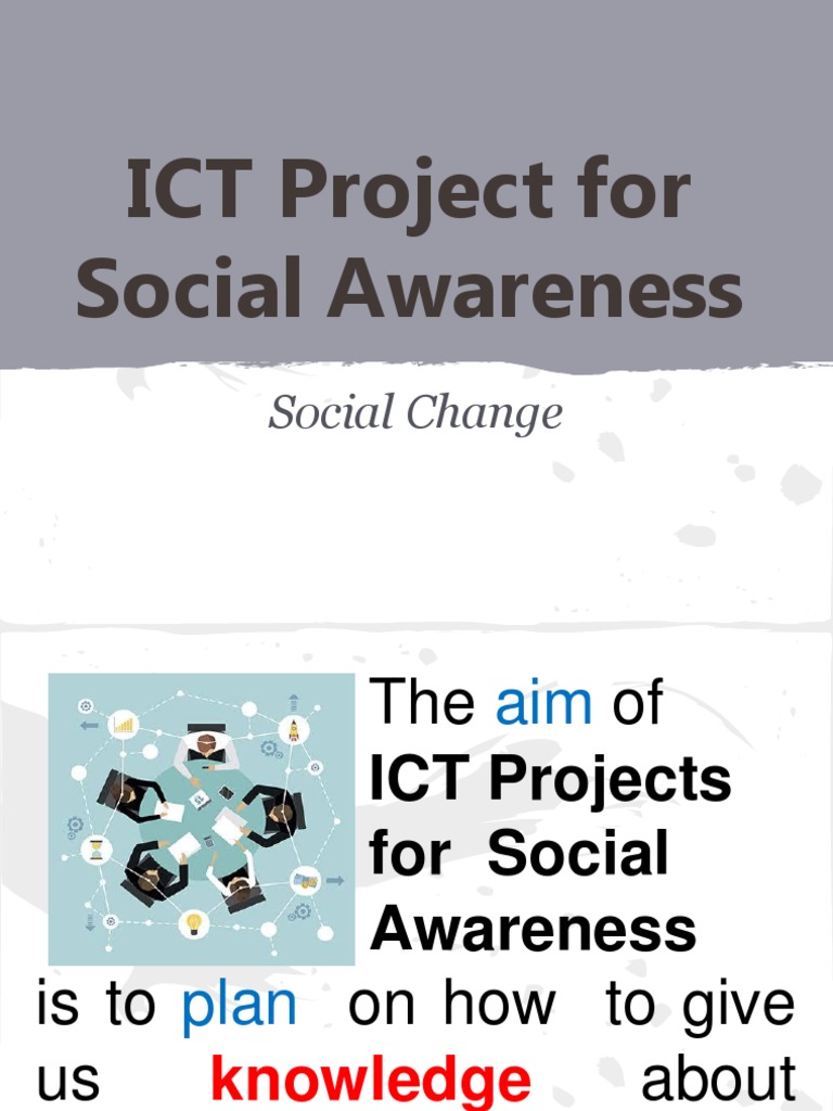 ICT Projects for Social Awareness | PDF