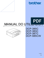 Impressora Multifuncoes Brother DCP-385C - Manual Do Utilizador - Portugues