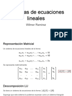 sistemas de ecuaciones lineales para metodos numericos