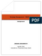 Strategic Management - MGMT 689