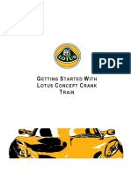 Getting Started With Lotus Concept Crank Train