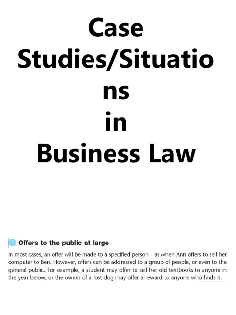 Key Business Law Case Studies and Decisions on Intention to Create