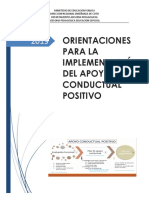 Orientaciones para La Implementación Del Apoyo Conductual Positivo