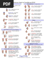 Quick Reference Guide For Touchstream ST/LP: Fingerworks