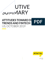 Attitudes Toward Digital Trends and Fintech - US - October 2019 - Executive Summary