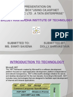 A Presentation On From "CMC LTD - A Tata Enterprise": Baldev Ram Mirdha Institute of Technology