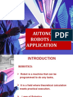 Autonomous Robots and It'S Application