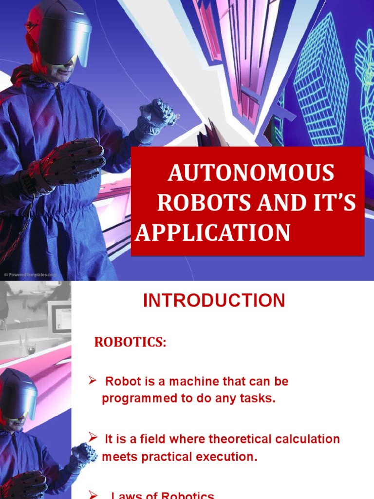 Applications of Autonomous Robots | PDF