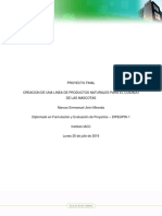 Proyecto Final Diplomado en Formulación y Evaluación de Proyectos