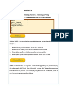 Lembar Kerja Peserta Didik 1 (LKPD 1) Sistem Pertidaksamaan Linear Dua Variabel