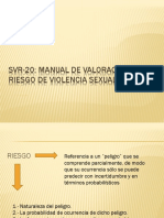 SVR-20: Manual de valoración del riesgo de violencia sexual