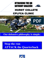 Elmhurst Collete Cplfca Clinic: Attacking The QB Anthony Grazzini