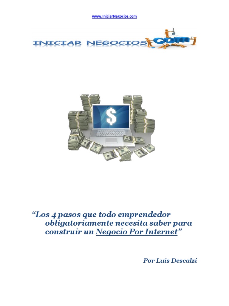 4 Pasos para Iniciar un Negocio Online | PDF | Internet | Iniciativa ...