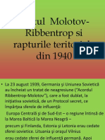 Pactul Molotiv-Ribentrop Si Rapturile Teritoriale