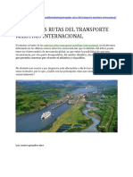 Principales Rutas Del Transporte Maritimo Panama