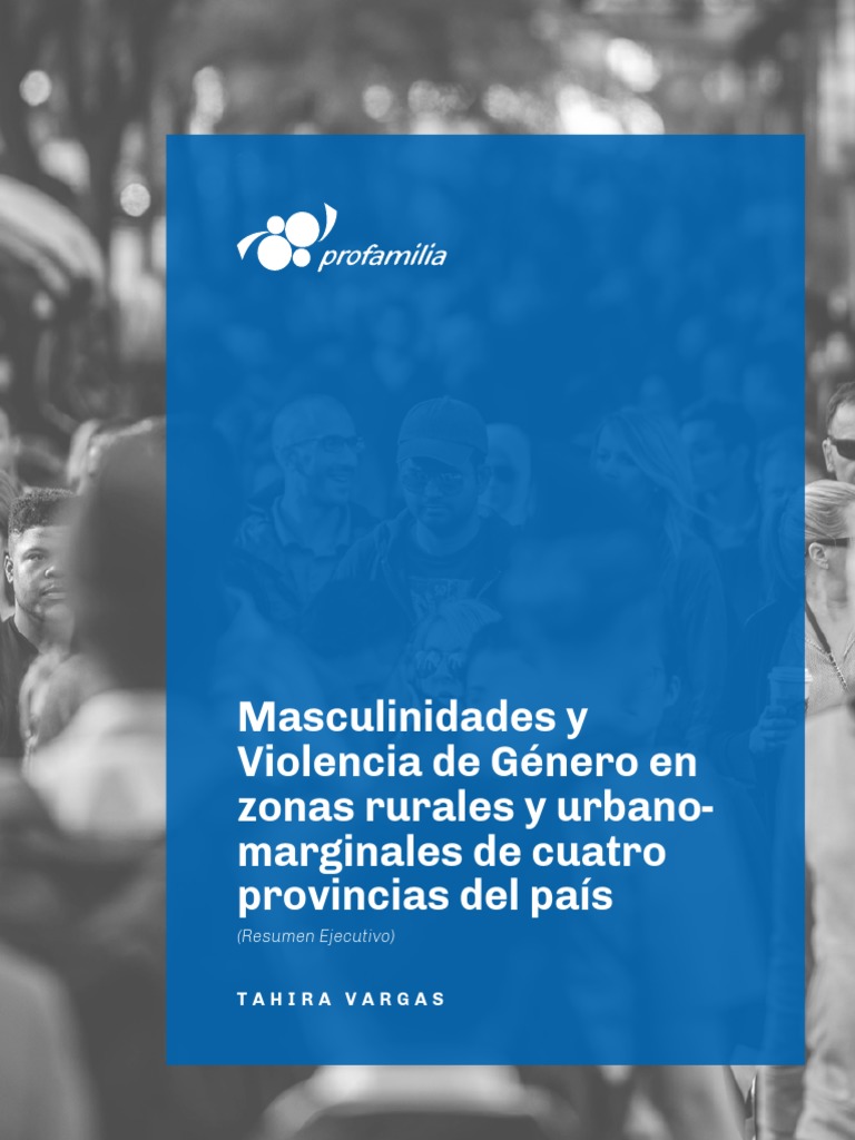 Masculinidades y Violencia de Género en RD | PDF | Masculinidad | La ...