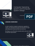 Week 1 - Computer Operating System and Computer System Design