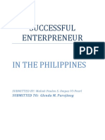 Successful Enterpreneur: in The Philippines