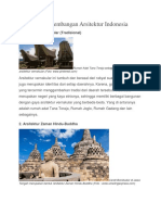 5 Periode Perkembangan Arsitektur Indonesia