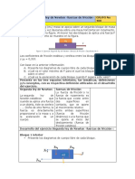 Ejercicio Segunda Ley de Newton