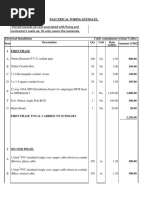 Electrical Quotation for House Wiring | PDF | Electrical Connector ...