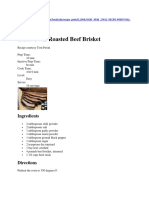 Oven-Roasted Beef Brisket Recipe
