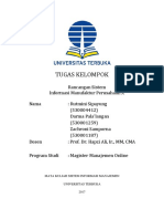 Tugas Kelompok: Mata Kuliah Sistem Informasi Manajemen Universitas Terbuka 2017