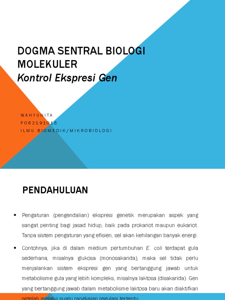 Kontrol Ekspresi Gen pada Prokariot dan Eukariot | PDF | Sains & Matematika