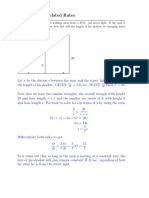 Section 3.10: Related Rates: DX DT Ds DT