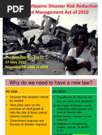 The Philippine Disaster Risk Reduction and Management Act of 2010