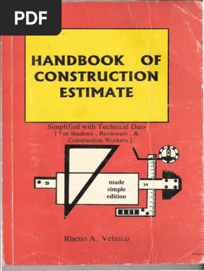 Handbook of Construction Estimate