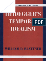 William D. Blattner - Heidegger's Temporal Idealism - TEXT PDF
