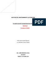 Planificacion Preventiva Komatsu D155AX PDF