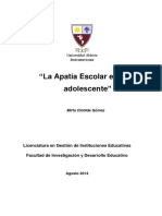 Apatia Escolar en Adolecentes PDF