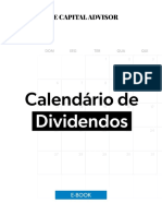 Calendário de Dividendos das principais empresas do Ibovespa