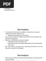 Text and Sentiment Analysis