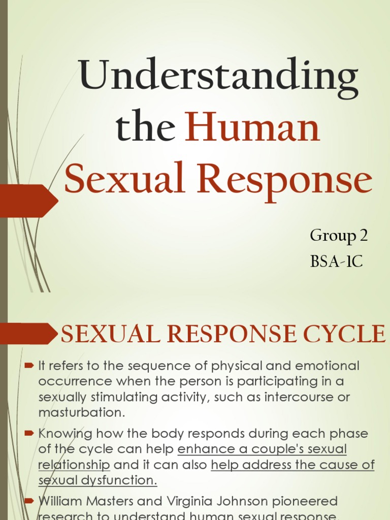 Human Sexual Response Cycle Explained PDF Sexual Arousal Orgasm