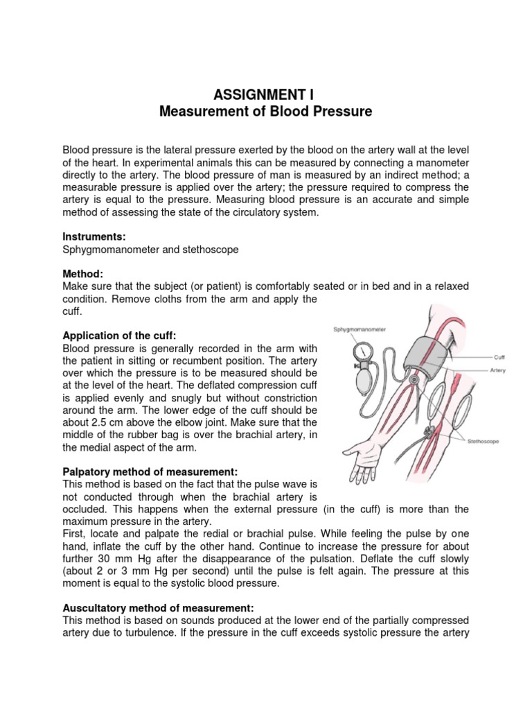 Blood Pressure Measurement Techniques | PDF | Blood Pressure ...