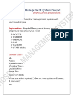 Hospital Management System Project in Java